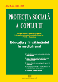 Protectia sociala a copilului - Nr. 1(33)/2009