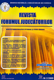 Revista Forumul Judecatorilor - Nr. 2/2009