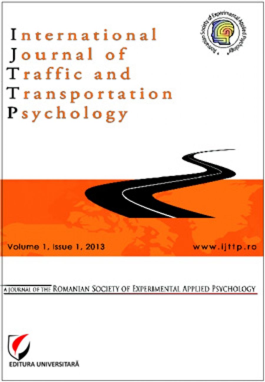 International Journal of Traffic and Transportation Psychology, Volume I, Issue 1, 2013