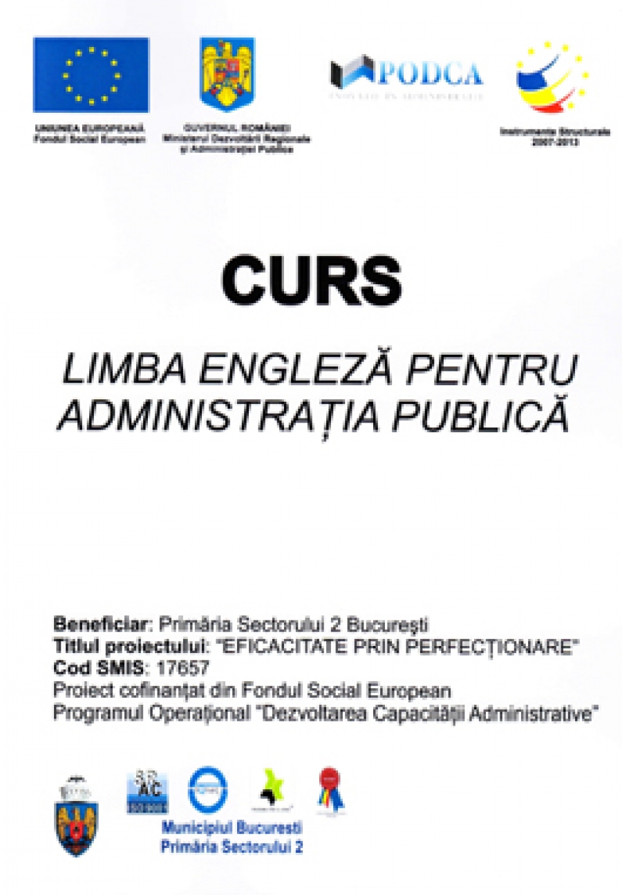 Curs - Limba engleza pentru administratia publica 