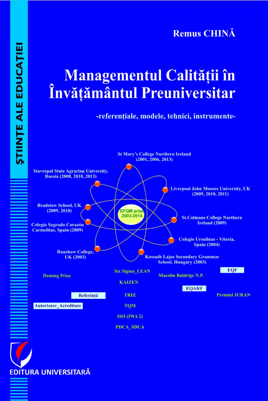 Managementul calitatii in invatamantul preuniversitar. Referentiale, modele, tehnici, instrumente