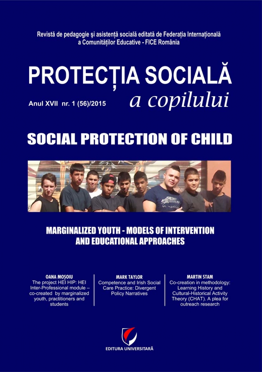 Protectia sociala a copilului/Social protection of child. Anul XVII-NR. 1(56)/2015