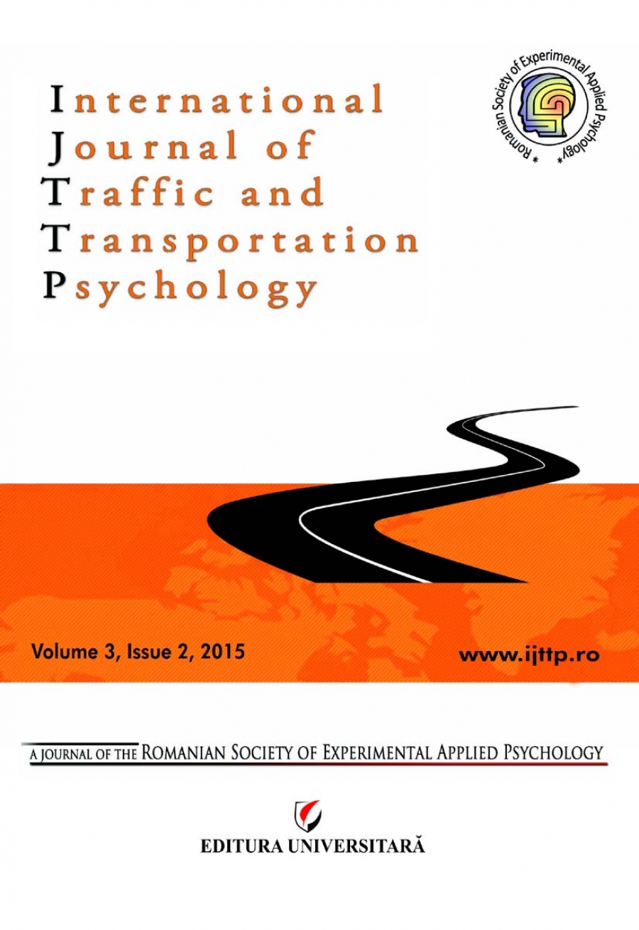 International Journal of Traffic and Transportation Psychology, Volume 3, Issue 2, 2015