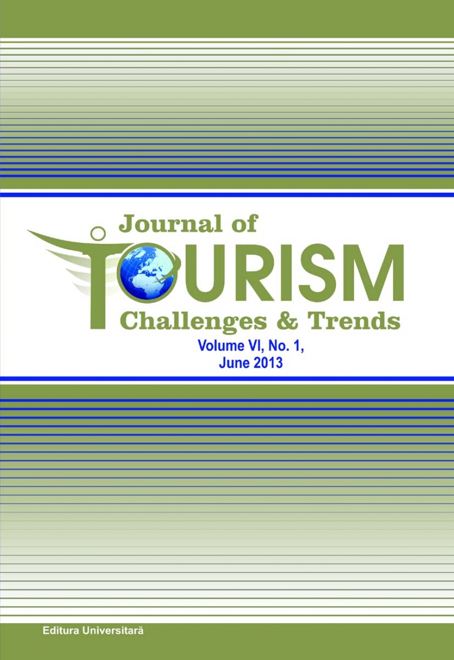 Journal of Tourism Challenges and Trends, vol.VI, Nr. 1, June 2013